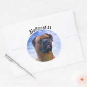 ブルマスティフ雲 ラウンドシール (封筒)