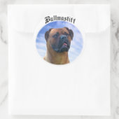 ブルマスティフ雲 ラウンドシール (バッグ)