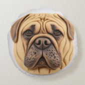 ブルマスティフ3D インスパイア ラウンドクッション (裏面)