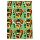ブルマスティフSaint patricks day ミディアムペーパーバッグ (正面)