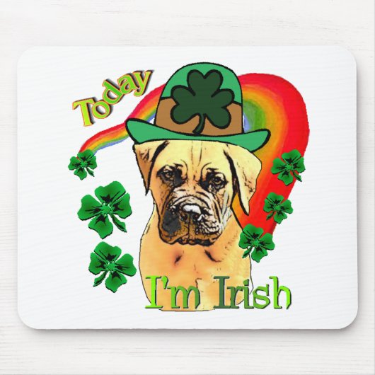 ブルマスティフSt patricks day マウスパッド (正面)