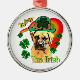 ブルマスティフSt patricks day メタルオーナメント