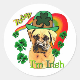 ブルマスティフSt patricks day ラウンドシール