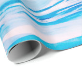 ブルマリン色の水色の高海波 ラッピングペーパー (ロールコーナー)