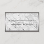 ブルマーケットロゴ |財務 |大理石 名刺 (裏面)