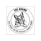 ブルミラキャット差出人住所 ラバースタンプ (インプリント)