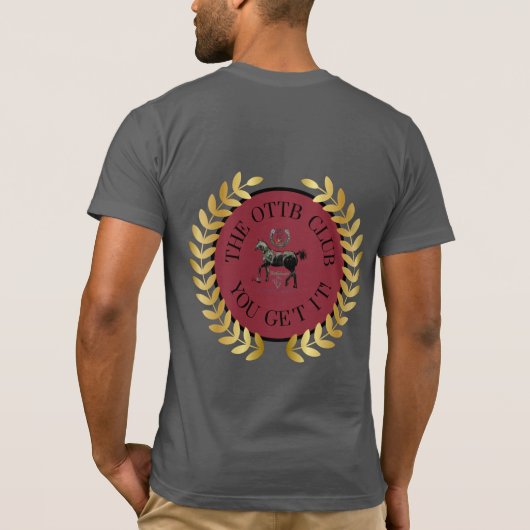 ブルムオットクラブ、美しいベビー競走馬マーレデシ Tシャツ (裏面)