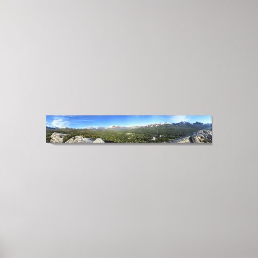 ブルムネメドウズfrom Lembert Dome 3 - Yosemite キャンバスプリント (正面)