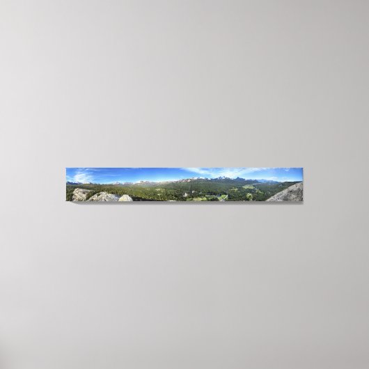 ブルムネメドウズfrom Lembert Dome 3 - Yosemite キャンバスプリント (正面)