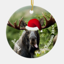 ブルムースインサンタハットセラミックオーナメント