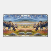 ブルムースウォーターカラーイラストレーションデナリアラスカ デスクマット (正面)