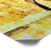 ブルムーススタンドウォーター絵画カラーの野生生物 ポスター (角)