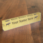 ブルムース デスクネームプレート (側面)