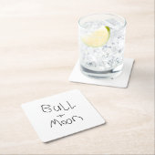 ブルムーン「レッド日」コースター スクエアペーパーコースター (インサイチュ)