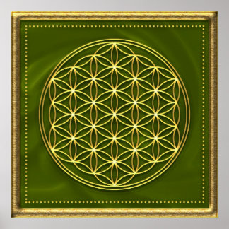 ブルメデレベンス – グリュン – 金ゴールド ポスター