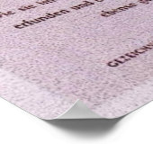 ブルメヌアフラワークロックヴィンテージアート ポスター (角)