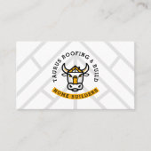 ブルモダンヘッドルーフィング建築ロゴデザイン 名刺 (正面)