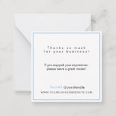 ブルモダンーボーエレガントトコースタル社のノートカード ノートカード (裏面)