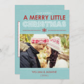 ブルモダンーリメリートルクリスマスフラットカード シーズンカード (正面/裏面)