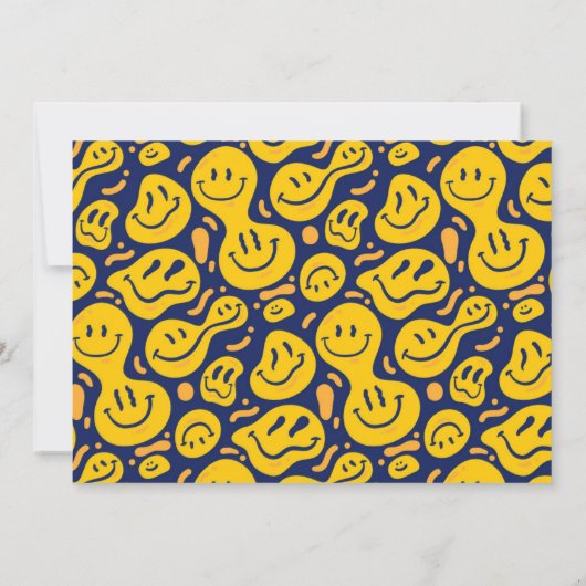 ブルユーイントレンディーボーイ誕生日 招待状 (裏面)