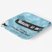 ブルユーインプールパーティー10代のボーイ誕生日 ペーパープレート (傾斜あり)