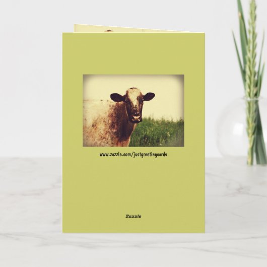 ブルユーモアのある写真の父の日のカード カード (裏面)