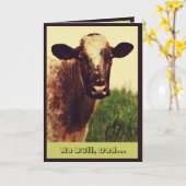 ブルユーモアのある写真の父の日のカード カード (黄色い花)