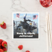 ブルライダーとバッキングブルロデオ スタンダードカクテルナプキン (インサイチュ)