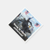 ブルライダーとバッキングブルロデオ スタンダードカクテルナプキン (角)