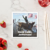 ブルライダーとバッキングブルロデオ スタンダードカクテルナプキン (インサイチュ)