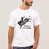 ブルライダーカウボーイの引退:自由の時 Tシャツ (正面)