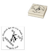 ブルライダーファミリーホーム差出人住所 ラバースタンプ (押印)