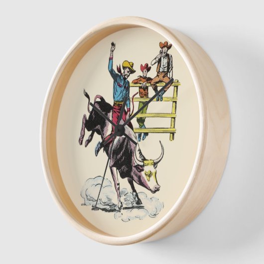 ブルライダー 壁時計 (傾斜)