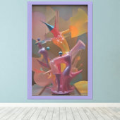 ブルライダー – Ken Gage Art キャンバスプリント (インサイチュ (ウッドフロア))