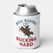 ブルライディングはバッキング懸命ブルおもしろいライダー 缶クーラー (缶正面)
