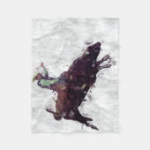 ブルライディングカウボーイロデオイベント フリースブランケット (正面)