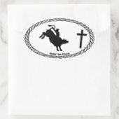 ブルライディングクロスユーロスタイル 楕円形シール (バッグ)