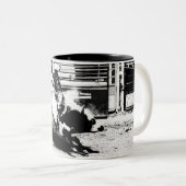 ブルライディングシャンプ ツートーンマグカップ (正面右)