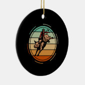 ブルライディングロデオライダーカウボーイウェスタンヴィンテージ セラミックオーナメント (右)