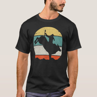 ブルライディング ロデオ カウボーイ ウエスタン カントリー レトロ ヴィン Tシャツ