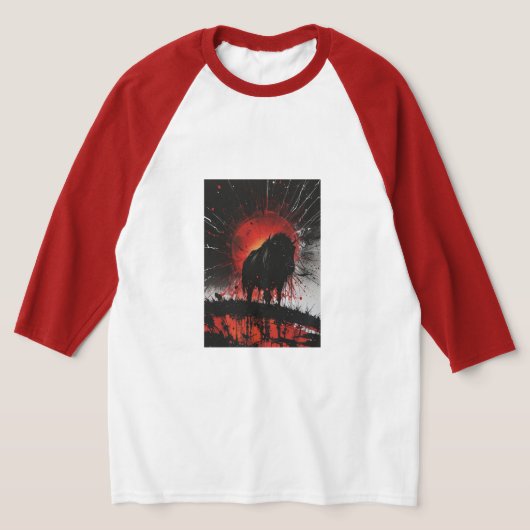 ブルラグランTシャツ Tシャツ (レイダウン)