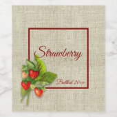 ブルラップのイチゴ ワインラベル (シングルラベル)