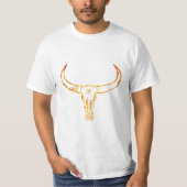 ブルルのドクロ ゴールド バリューTシャツ Tシャツ (正面)