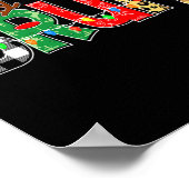 ブルルドルフReindeerクリスマスパジャマスホリデイXm ポスター (角)