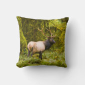 ブルルーズベルトエルク牧草地に立つ クッション (正面)