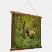 ブルルーズベルトエルク 吊り下げ型タペストリー (傾斜あり)