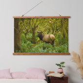 ブルルーズベルトエルク 吊り下げ型タペストリー (寝室)