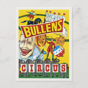 ブルレンズサーカスヴィンテージポスター1930s ポストカード