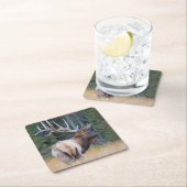 ブルロッキーマウンテンエルク スクエアペーパーコースター (インサイチュ)