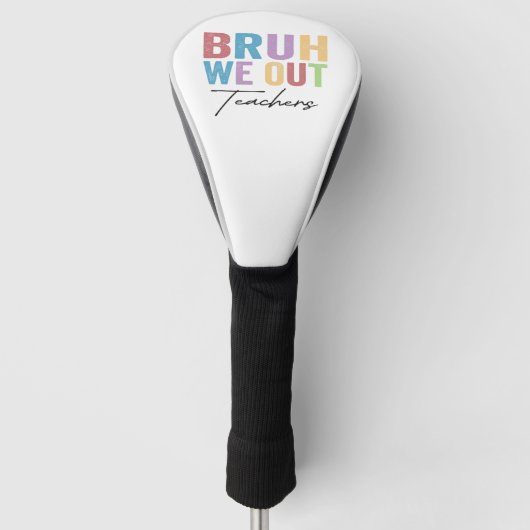 ブルワウアウト先生ブル先生最終日の学校 ゴルフヘッドカバー (正面)